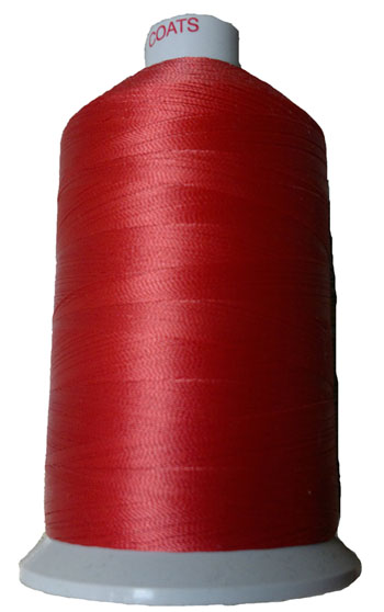 Industrial Red Sewing Thread size 60 TKT Bonded Nylon
